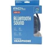 Resim Acl Abk-03 Kablosuz Rgb LED Bluetooth Kulaklık Mavi-Siyah 