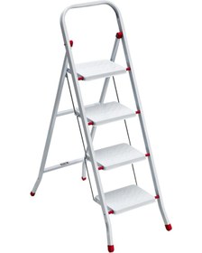 Resim Saraylı 4 Basamaklı Pratik Metal Merdiven 