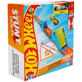 Resim Hot Wheels Stunt Trucks Akrobatik Yarış Pisti Oyun Seti JHK76-JHK78 