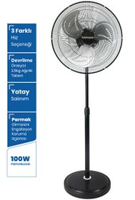 Resim GOLDMASTER Vortex Bakır Motorlu 18 inch Salınımlı Hız Ayarlı Endüstriyel Ayaklı Vantilatör 