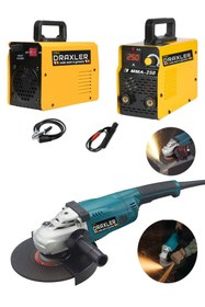 Resim Pro Draxler Alman 250 Am Çift Kartlı Bakır Sargılı İnvertör Kaynak + Devir Ayarsız Taşlama 