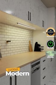Resim luciole Mutfak Tezgah Altı Led Işık Aç Kapa Günışığı Bar Yapışkanlı 1 Metre - Abajur 