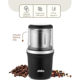 Resim Sinbo SCM-2997 Kahve & Baharat Öğütücü 