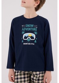 Resim Arnetta Erkek Çocuk Lacivert Pijama Takımı Ar3511-c-v1 