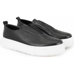 Resim Desa Kadın Siyah Deri Spor Ayakkabı 