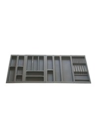 Resim Mutfak, Modüler Bıçaklıklı Kaşıklık Seti, Antrasit, 104 x 48 cm (Enden-Boydan 3,5 cm Kesilebilir) 