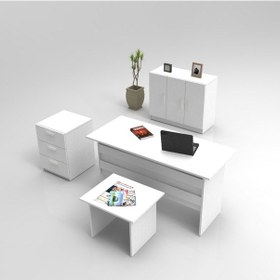 Resim Robinhome Robin Home Verona Abce Ofis Büro Masa Takımı Beyaz 