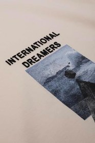 Resim OVERSIZED FIT DREAMER ERKEK TSHIRT EKRU 