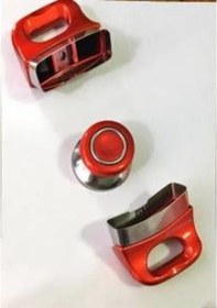 Resim Bütün Tencere Tavalara Uygun Kırmızı Sap Kulp Tutamak Seti 