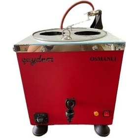 Resim Çaydem Osmanlı 2 Demlikli Şamandıralı Tam Otomatik Yalıtımlı Çay Kazanı Semaver Çaycı Çay Makinesi 