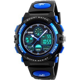 Resim Xindoker Skmeı Çocuk Spor Saatleri: Dijital+kuvars Hareket, El Işık, Su Geçirmez, Duraklayıcı, Çift Zaman - Mavi 1163 Çok Renkli 