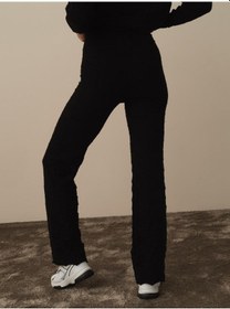 Resim Siyah Oversize Triko Pantolon 24kb00850946-01 Siyah 