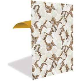 Resim Tink Kendinden Yapışkanlı Kahverengi Petek Desenli Pvc Panel 41x62 Cm 