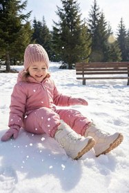 Resim Ndrops YSEYL014 Kız Çocuk Kar Botu Bej 