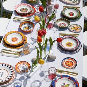 Resim Baci Milano Dolce Vita Çok Renkli Kek Standı 31 Cm 