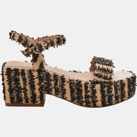 Resim Katy Perry The Busy Bee Kadın Siyah Hasır Platform Topuklu Sandalet Siyah 