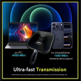 Resim Braventa Collection Addlink P30 2tb 4000-3600 Mb/s USB 4.0 (40GBPS) Type-C Portable Taşınabilir SSD AD2TBP30B4K 