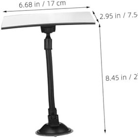 Resim iplusmile 2 Adet gözlem aynası araba aynaları araba için bebek dikiz aynası dikiz bebek aynası araba dikiz aynaları ayna araba Bebek arkaya araba koltuğu aynası plastik Siyah 