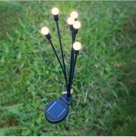Resim 2 Adet Güneş Enerjili Plastik Bahçe Lambası - Led Dış Mekan Top Aydınlatma, Otomatik Açılıp Kapanan Solar Işık 5250 