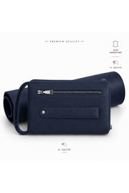 Resim Derin Viral Gerçek Deri Erkek El Çantası, Telefon Bölmeli , El Askılı Premium Fermuarlı Clutch Cüzdan 