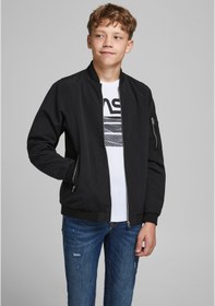 Resim Jack & Jones Su Geçirmez Bomber Ceket - Çocuk 12182385 Black 