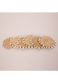 Resim Shell Rafya Dekor Bardak Altlığı 6'lı Set 13cm Diğer 