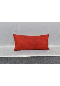 Resim Zehra Abla Halı Yeni El Dokuma Dekoratif Lumbar Kilim Kırlent Yastık Kılıfı 6617 Çok Renkli 