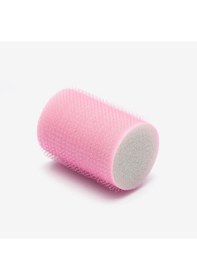 Resim Croc 1207 Pembe Cırtlı Sünger Bigudi 8li Çap 4cm + 12li Alüminyum Saç Pensi Pembe 