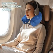 Resim U Şekilli Seyahat ve Uçuş Boyun Yastığı - Yumuşak Polar Ergonomik Tasarım, Hafif Taşınabilir Yastık (Uçak, Araba, Ofis İçin) - Dolgusuz Konforlu, Siyah, Hava Yolculuğu Aksesuarı, Araç Seyahati Minderi, Şık Seyahat Eşyası, Dayanıklı Seyahat Malzemesi, Kompakt Tasarım, Elde Yıkama, Sık Seyahat Edenler İçin 