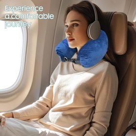 Resim U Şekilli Seyahat ve Uçuş Boyun Yastığı - Yumuşak Polar Ergonomik Tasarım, Hafif Taşınabilir Yastık (Uçak, Araba, Ofis İçin) - Dolgusuz Konforlu, Siyah, Hava Yolculuğu Aksesuarı, Araç Seyahati Minderi, Şık Seyahat Eşyası, Dayanıklı Seyahat Malzemesi, Kompakt Tasarım, Elde Yıkama, Sık Seyahat Edenler İçin 