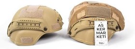 Resim KORDAK Jandarma Çöl Kamuflaj Kısa Airsoft Askeri Kask Kılıfı 