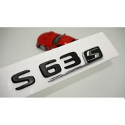 Resim S 63S Bagaj Parlak Siyah ABS 3M 3D Yazı Logo 