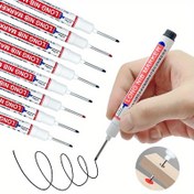 Resim Derin Uçlu Su Geçirmez Marker Kalemler - 3/6 adet, Uzun Ömürlü, Kanamayan, Çok Renkli (Kırmızı, Siyah, Mavi, Yeşil) Ahşap İşleri, İnşaat & DIY El Sanatları için - Dayanıklı Plastik, Toksik Olmayan 