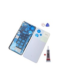 Resim Xiaomi Redmi Note 13 Pro Plus 5g Beyaz Arka Kapak Batarya Kapağı Pil Kapağı Yapışkan Ve Sökme Aparatıyla Beraber Full Set Beyaz 