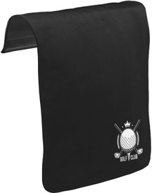 Resim Golf Kulübü - Golf Club Unisex Siyah Tak-Çıkar Postacı Çanta Kapağı CK-1731 