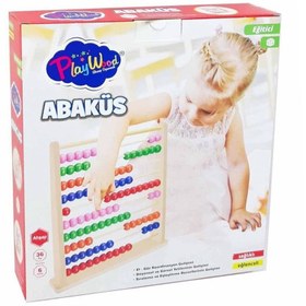Resim NessiWorld ONY-378 Ahşap Büyük Abaküs -Onyıl 