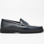 Resim Tamer Tanca Erkek Hakiki Deri Lacivert Loafer Ayakkabı 342 7876 Erk Ayk Sk23/24 Lacı Gyk Lacivert 