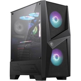 Resim MSI MAG FORGE 100R Temperli Cam 2x A-RGB Fan 1x120mm Fan 650W 80+ Bronze PSU ATX Gaming Bilgisayar Kasası 