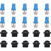 Resim Faith T10 194 168 LED Ampul Pano Ampul Buz Mavisi 10 Adet (Yurt Dışından) 
