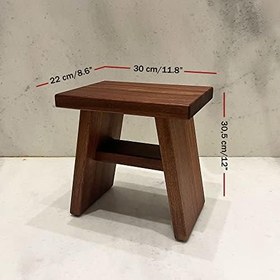 Resim Shark Anatolia Maun Ahşap Banyo Taburesi Oturak (L) 