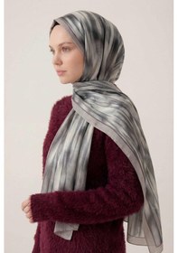 Resim Silk Home Su Yolu Desen Gri 75x195 Soft Şal Çok Renkli 