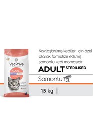 Resim Vet Prive Kısırlaştırılmış Kedi Maması Somonlu 1,5 KG 