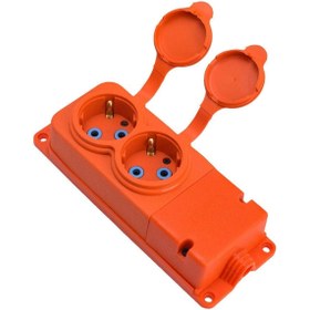 Resim Bylion 2KMP-O Monofaze Kablosuz Kauçuk İkili Grup Priz 