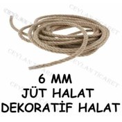 Resim izmir Bitpazarı Jüt Halat 6 Mm 50 Metre Dekoratif Jüt Halat 