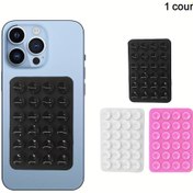 Resim 1 adet Kendinden Yapışkanlı Silikon Telefon Tutucu - for iPhone 13/12/11 Pro Max, XR, 8/7 Plus, 6S/6S Plus, 7/7 Plus, 8/8 Plus, 7/7 Plus, 6/6 Plus, 5/5S/5C, 4/4S/4, 3/3GS/3G, 2/2G, 1/1G için Kaymaz Emme Kupası Standı, Telefon Tutucu Tutucu, Şık Telefon Aksesuarı, Esnek Telefon Standı 