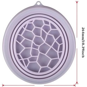 Resim Boatshop1 Mor Tabaklı Katlanabilir Silikon Buz Yüz Bowli Ev Kamp Seyahat Spa Taşınabilir Buz Banyosu 