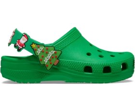 Resim Crocs Classic Clog T Holiday Icons Işıklı Yeşil Çocuk Terlik-10867 Yeşil 
