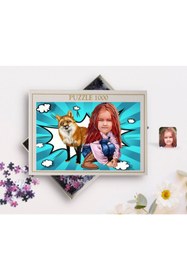 Resim Bk Gift Kişiye Özel Kız Çocuk Karikatürlü 1000 Parça Profesyonel Puzzle-9 