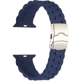Resim Apple Watch 38mm KRD-72 Silikon Kordon - Lacivert 