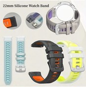 Resim Sunshine022 22mm Jelly Yellow Silikon Garmin Huawei Hızlı Çıkarılabilir Akıllı Saat Kayışı 